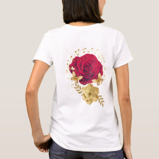 Romantic Red Rose Vintage Aesthetic Women's T-Shir T-Shirt