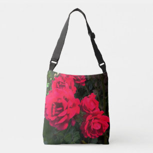 Romantic Red Roses Crossbody Bag