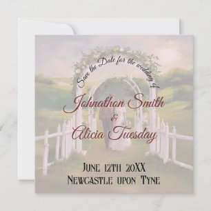 Romantic Regencycore romance 19th century Save The Date