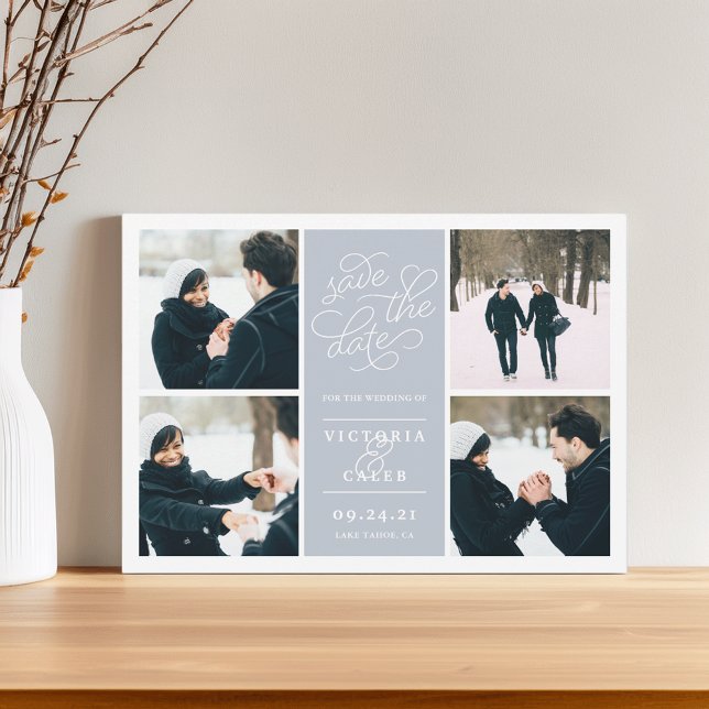 Romantic Request | Photo Collage Save the Date (Creator Uploaded)