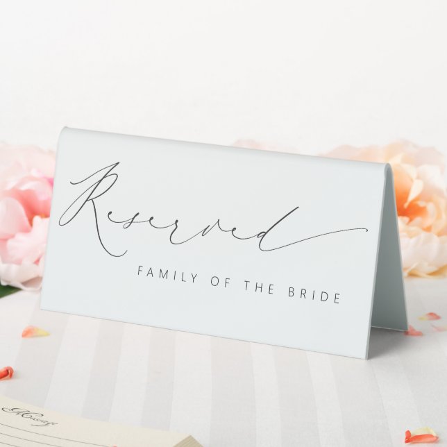 Romantic Reserved Wedding Table Tent Sign Decor (In SItu (Wedding))