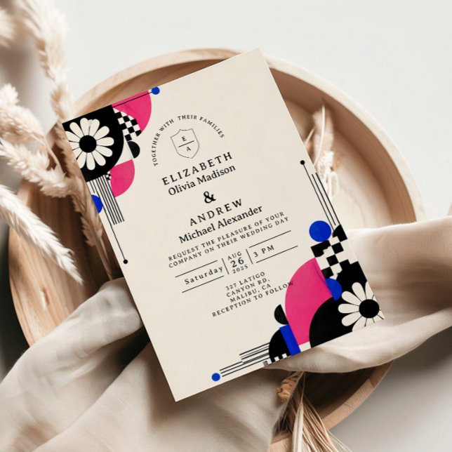 Romantic Retro 60s Wedding Invitation (Creator Uploaded)
