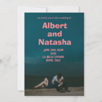 Romantic Retro Movie Poster Destination Wedding