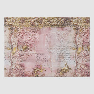 Romantic Rococo Dusty Rose Antique Lace  Tissue Paper