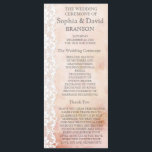 Romantic Rose and Lace Wedding Program Custom<br><div class="desc">Unique design featuring Old roses paper background with a romantic lace and beautiful fonts. These will be a great choice for a vintage, romantic themed wedding. Use Customise it tool to add your info. Check out, please, other items which match this design in my Vintage Rose and Lace Wedding Collection....</div>