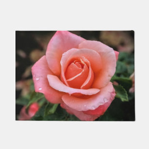 Romantic Rose Botanical Art Print Doormat