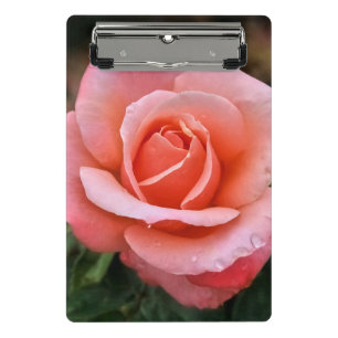 Romantic Rose Botanical Art Print Mini Clipboard