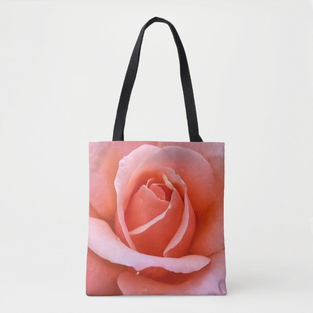 Romantic Rose Botanical Art Print Tote Bag (Front)