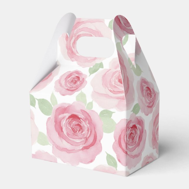 Romantic Rose Favour Box (Front Side)