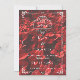 Romantic Rose | Floral Elegant l Editable Wedding  Invitation