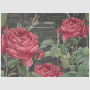 Romantic Rose French Ephemera Collage Tissue Paper