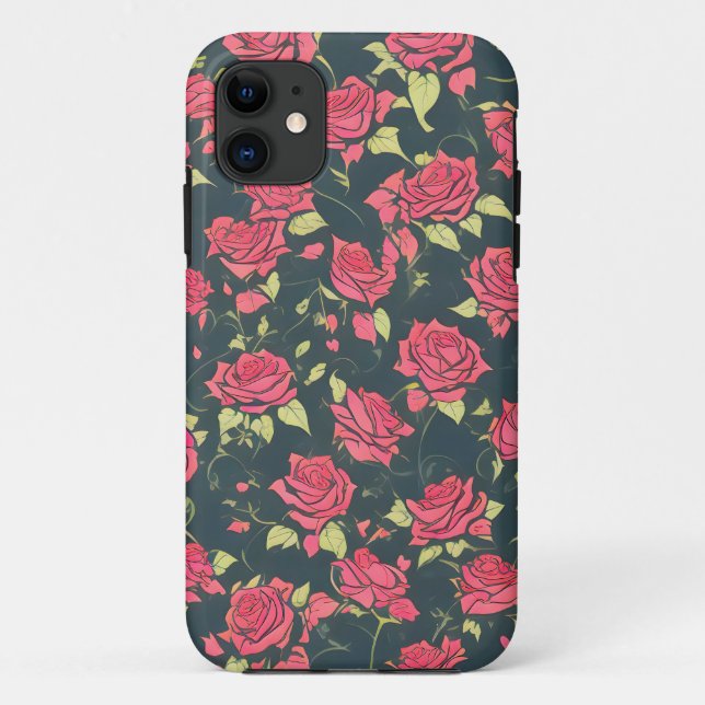 Romantic Rose Garden Case-Mate iPhone Case (Back)