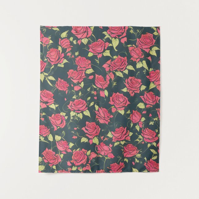 Romantic Rose Garden Tapestry (Front)