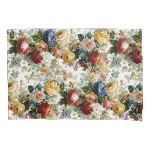 Romantic Rose Garland Pattern  Pillowcase