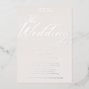 Romantic Rose Gold Foil Blush All-in-One Wedding