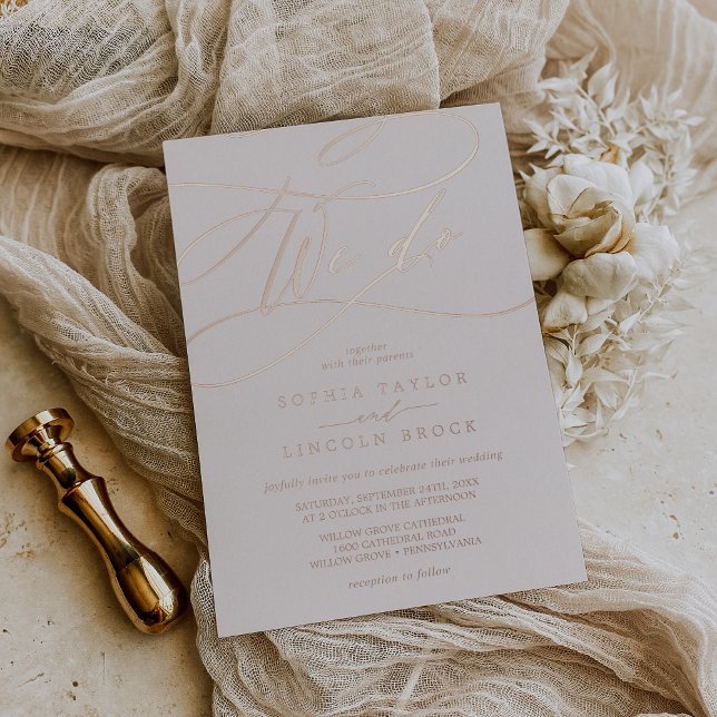 Romantic Rose Gold Foil | Blush We Do Wedding (Creator Uploaded)