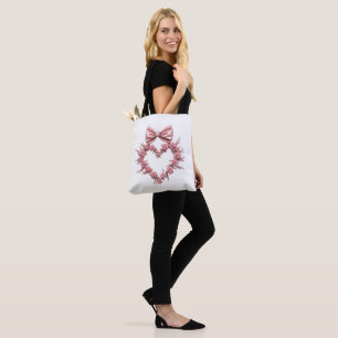 Romantic Rose Heart Tote Bag Perfect for Any 