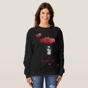 Romantic Rose Heart Women's Hoodie - Cosy Love 