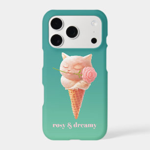 Romantic Rose: Miss Meow Pink Ice Cream Cone Art