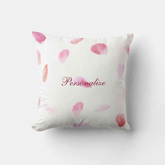 Romantic Rose Petals Cushion (Front)