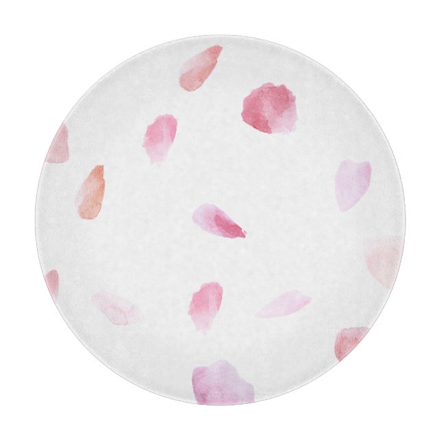 Romantic Rose Petals Cutting Board (Front)