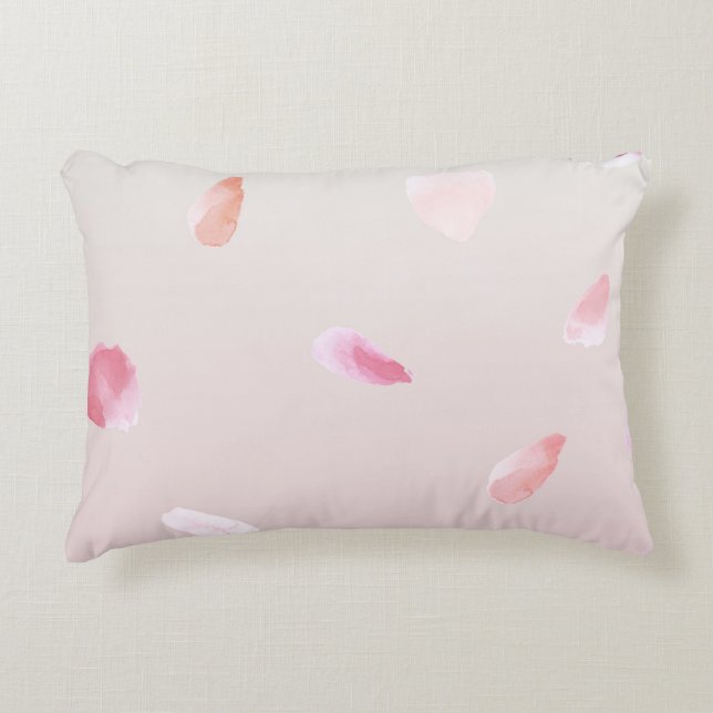 Romantic Rose Petals Decorative Cushion (Front)