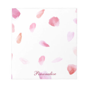 Romantic Rose Petals Notepad