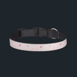 Romantic Rose Petals Pet Collar<br><div class="desc">Romantic Rose Petals pink peach pretty chic garden watercolor floral</div>