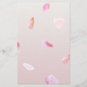 Romantic Rose Petals Stationery