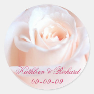 Romantic Rose Wedding Labels