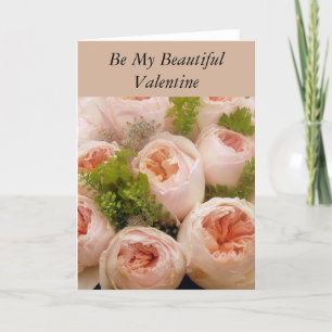 Romantic Roses Bouquet Valentine Card