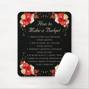 Romantic Roses How to Make a Budget for Beginners Mouse Pad