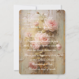 Romantic Roses Wedding Invitation