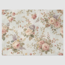 Romantic Roses & Wildflowers Vintage Garland