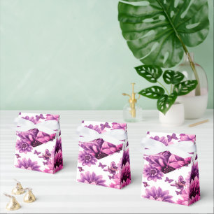 Romantic Rosy Floral Favour Box