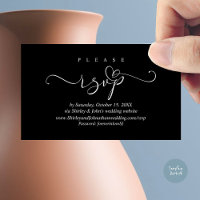 Romantic RSVP Wedding Invitation, via Website