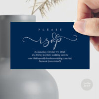 Romantic RSVP Wedding Invitation, via Website