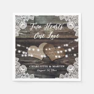 Romantic Rustic Country Wedding Napkin