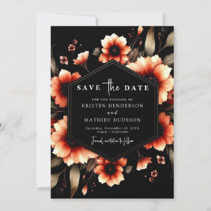 Romantic Rustic Terracotta Wedding Save The Date