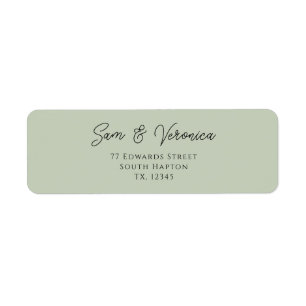 Romantic Sage Return Address Label Return Address Label