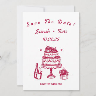 Romantic Save The Date for Weddings & Birthdays