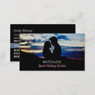 Romantic Scene, Speed Dating Event Organizer Business Card