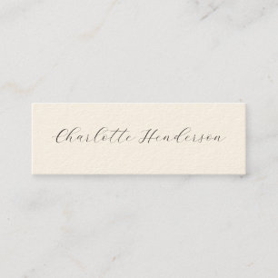 Romantic Script Graduation Announcement Name Card