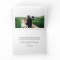 Romantic Script Wedding Photo Thank You Card