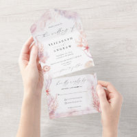 Romantic Seashells Corals Underwater Life Wedding