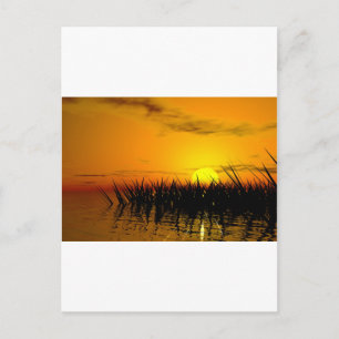 Romantic seashore postcard