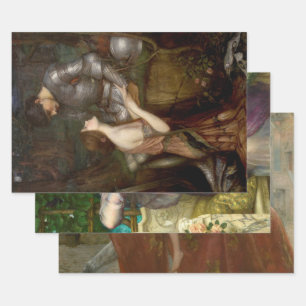 Romantic Selection of Female Beauties Wrapping Paper Sheet