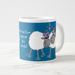 Romantic Silly Sheep Mug to Personalise