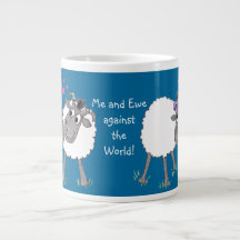 Romantic Silly Sheep Mug to Personalise