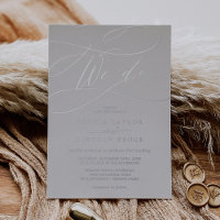 Romantic Silver Foil Grey | Flourish We Do Wedding